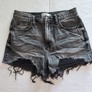 Windsor Black Distressed Jean Shorts Size medium